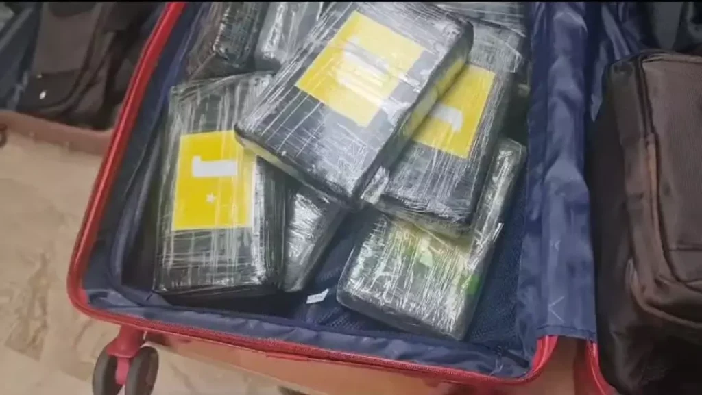 Dos maletas iban de Punta Cana a Suiza con 39 paquetes de cocaína