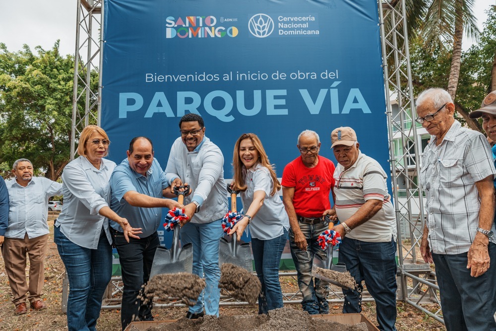 Alcaldía del DN y Cervecería Nacional Dominicana inician construcción del Parque Vía en Los Rios