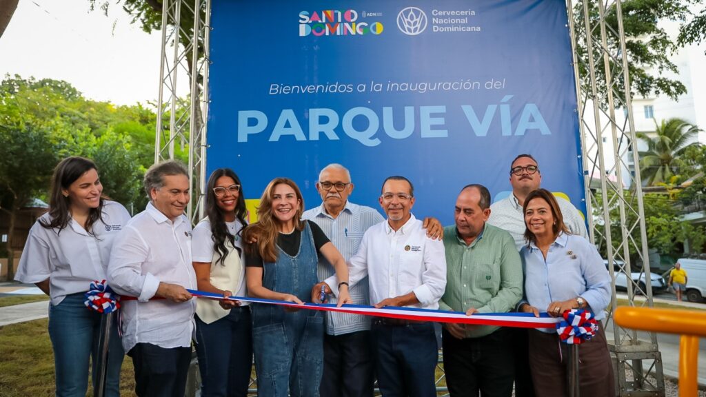 Alcaldía del Distrito Nacional y Cervecería Nacional Dominicana inauguran el Parque Vía en Los Ríos