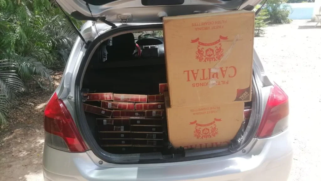 Detienen a cabo del Ejército con contrabando de más de 59 mil cigarrillos en Dajabón