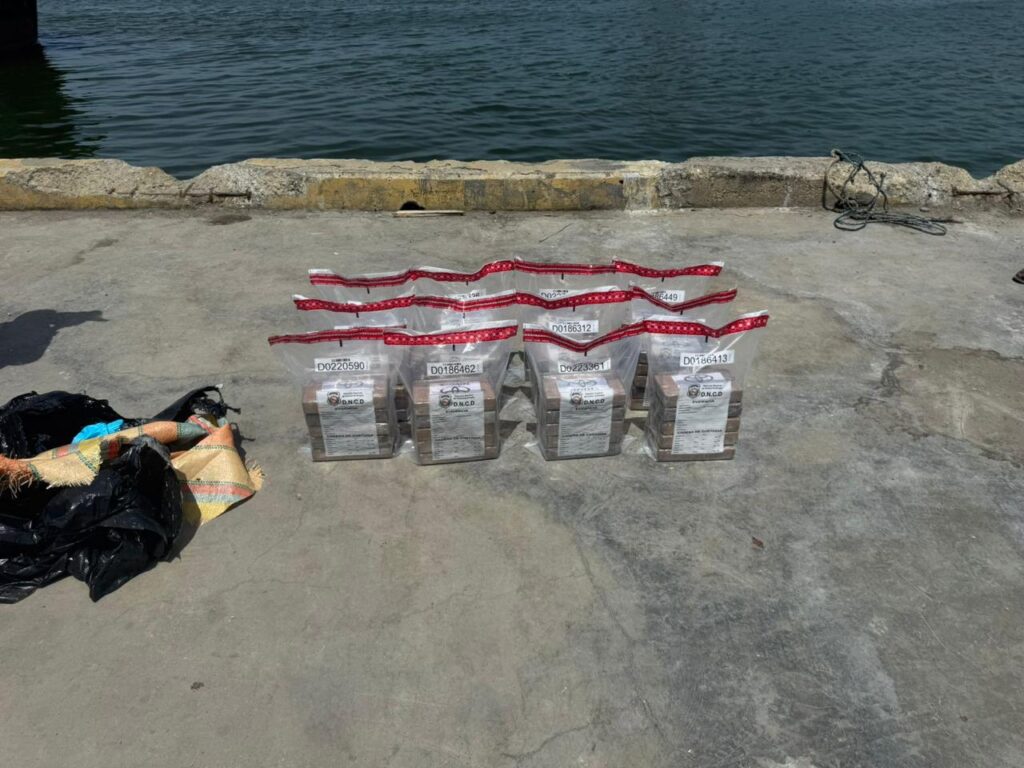 DNCD ocupa otros 60 paquetes en San Pedro de Macorís; Suman 1. 4 toneladas cocaína