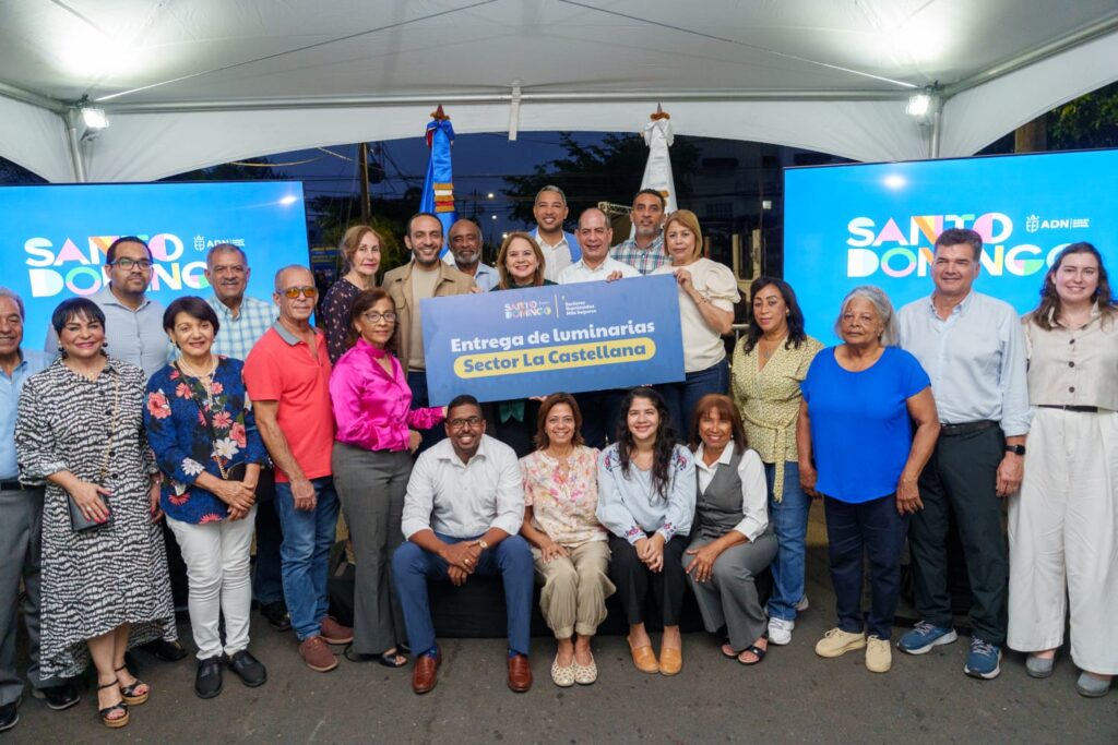 Alcaldía del DN ilumina a La Castellana como parte del programa Sectores Iluminados Más Seguros
