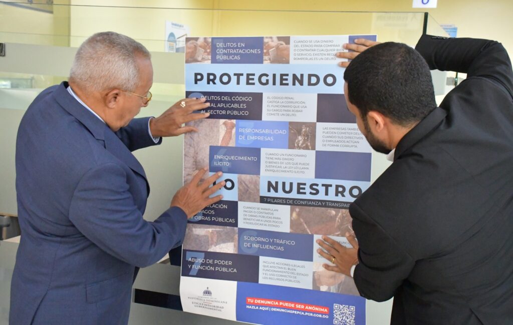 Director General de ONAPI participa en la campaña «Protegiendo lo nuestro con Integridad», para impulsar el compromiso institucional con la transparencia