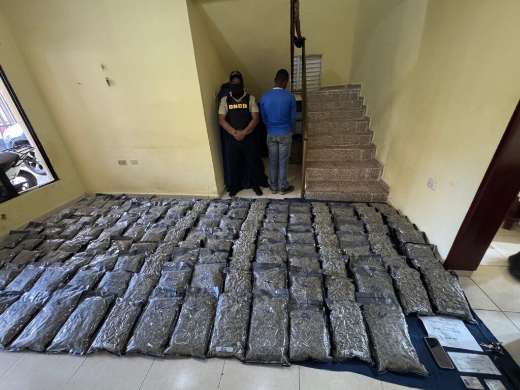 Autoridades interceptan en azua conductor de camión con 151 paquetes de presunta marihuana sintética