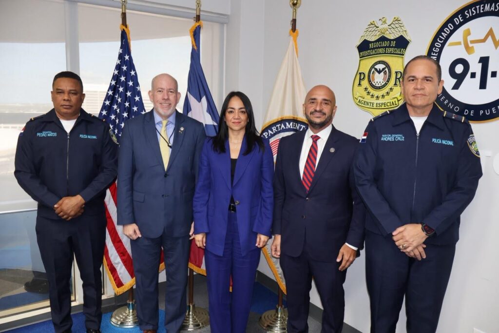 Ministra de Interior y Policía y Director General de la Policía coordinan acciones con Puerto Rico para enfrentar el crimen transnacional