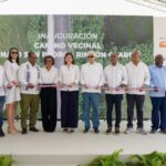 Raquel Peña entrega carreteras Monte Plata–Cevicos y San Pedro-Rincón Claro