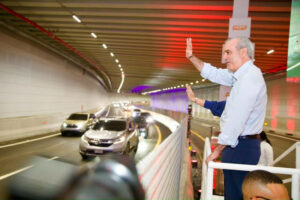 Presidente Abinader inaugura el túnel de la Plaza de la Bandera